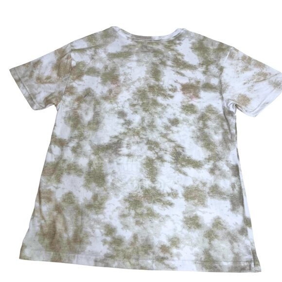 White Tie Dye T-Shirt, Day of the Dead Skull Tee Shirt Medium - Picture 2 of 8